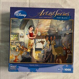 RARE Toby Bluth 'Tidying Up' 1000 Piece Snow White Jigsaw Puzzle